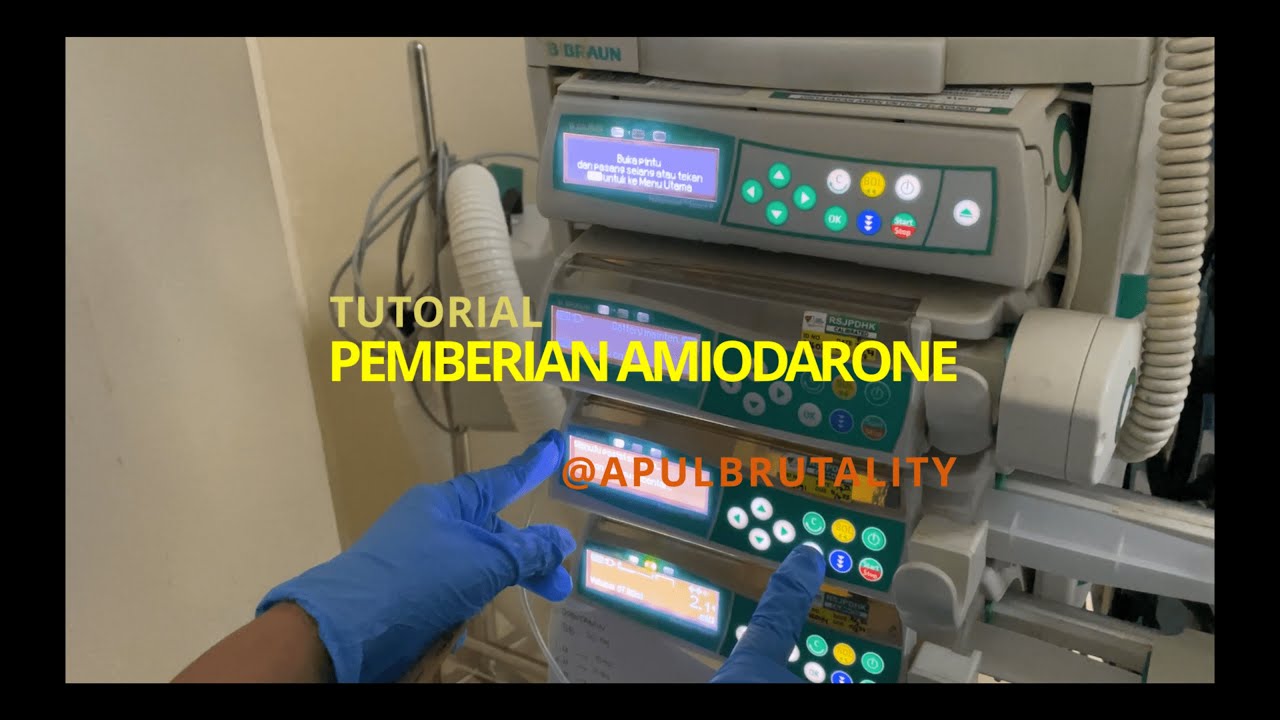 Amiodarone infusion drip - how to prepare
