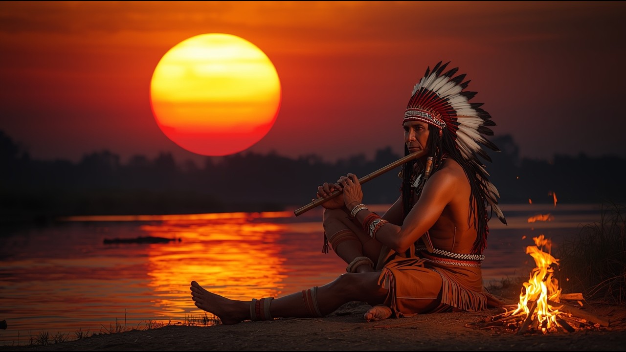 SLEEP IN 5 MINUTES! 🦅 Ancient Native American Flute| Deep Healing for Anxiety, Insomnia & Soul Peace