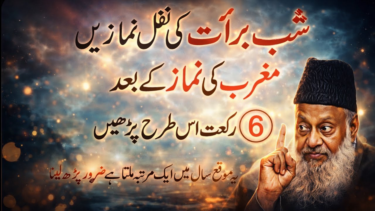 Shab-e-Barat Ka Khas Amal | 6 Rakat Nafil Namaz Se Sari Hajtain Poori | Dr Israr Ahmed Bayan