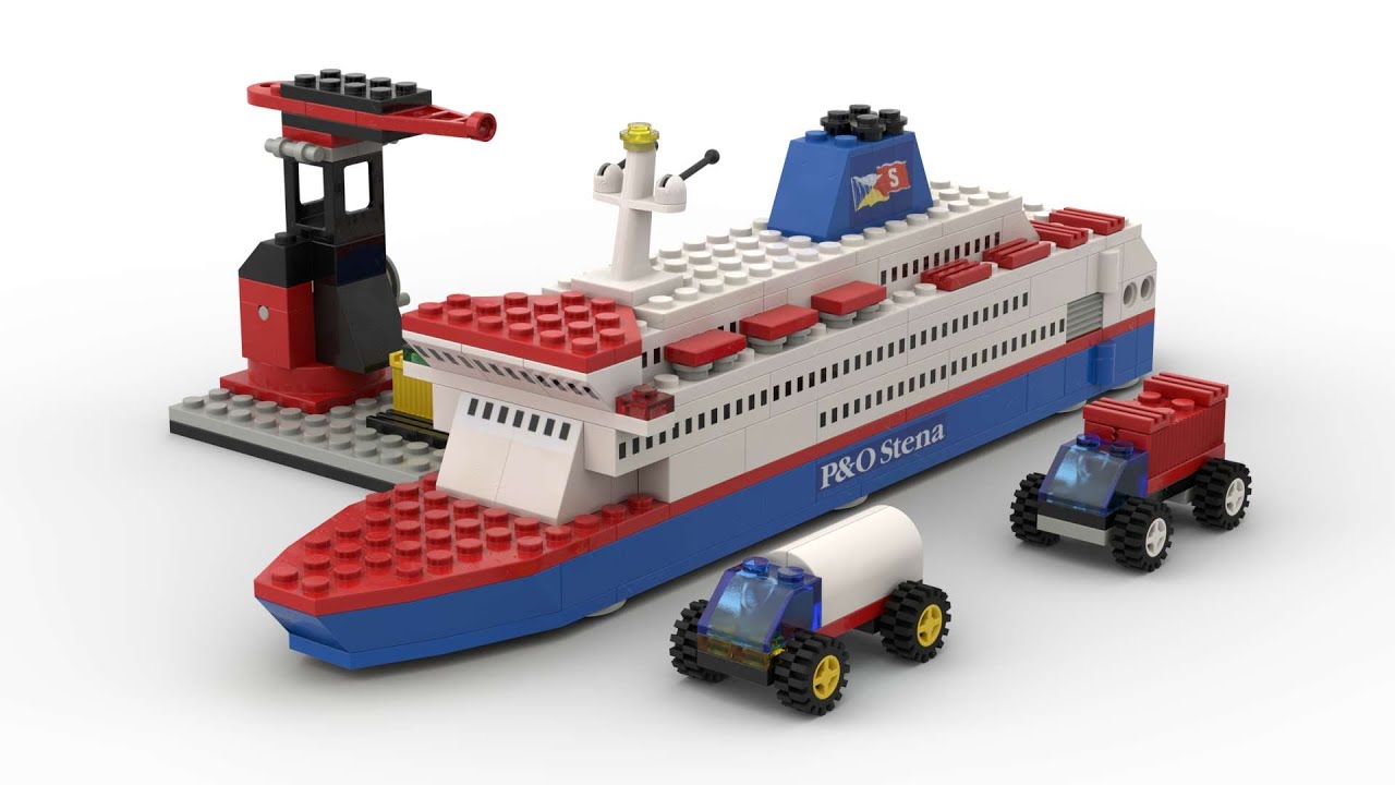 Lego 1054 Stena Line Ferry Speed Build Studio LDD by PLegoBB