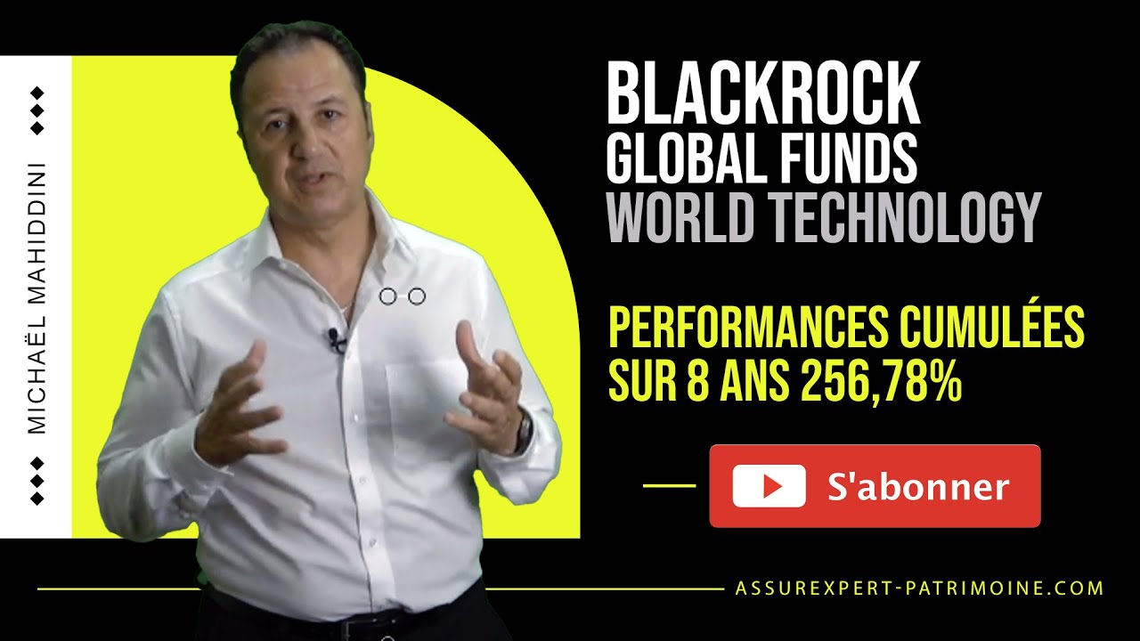 BlackRock Global Funds - World Technology performance cumul&eacute;e sur 8 ans 256,78%