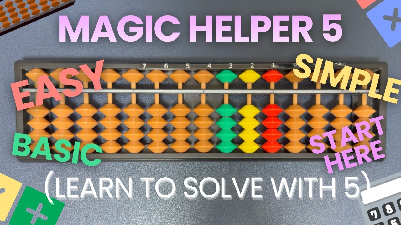 Magic Helper 5 ✨ Abacus Trick for 1+4, 2+3, 3+2 & 4+1
