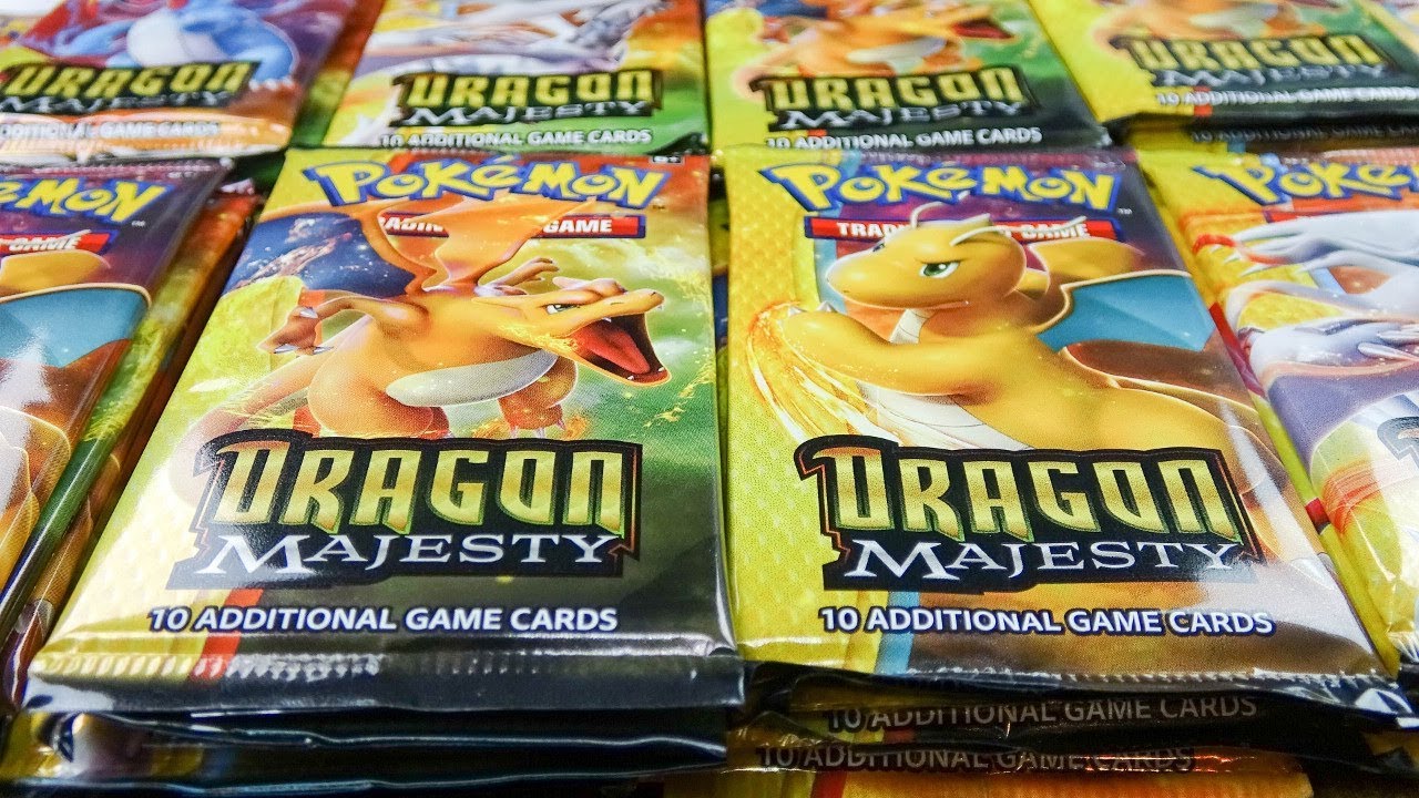 Opening a Pokemon Dragon Majesty 