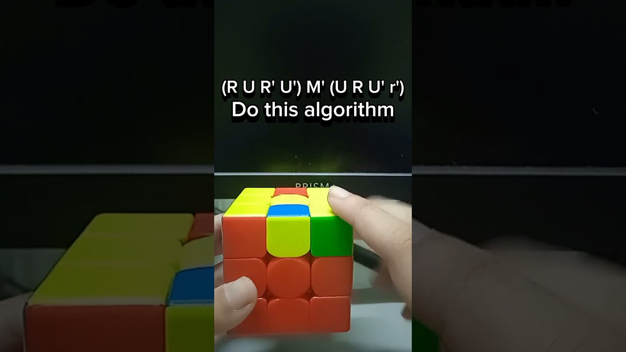 How to solve a H pattern (OLL 57)#rubik #cfop