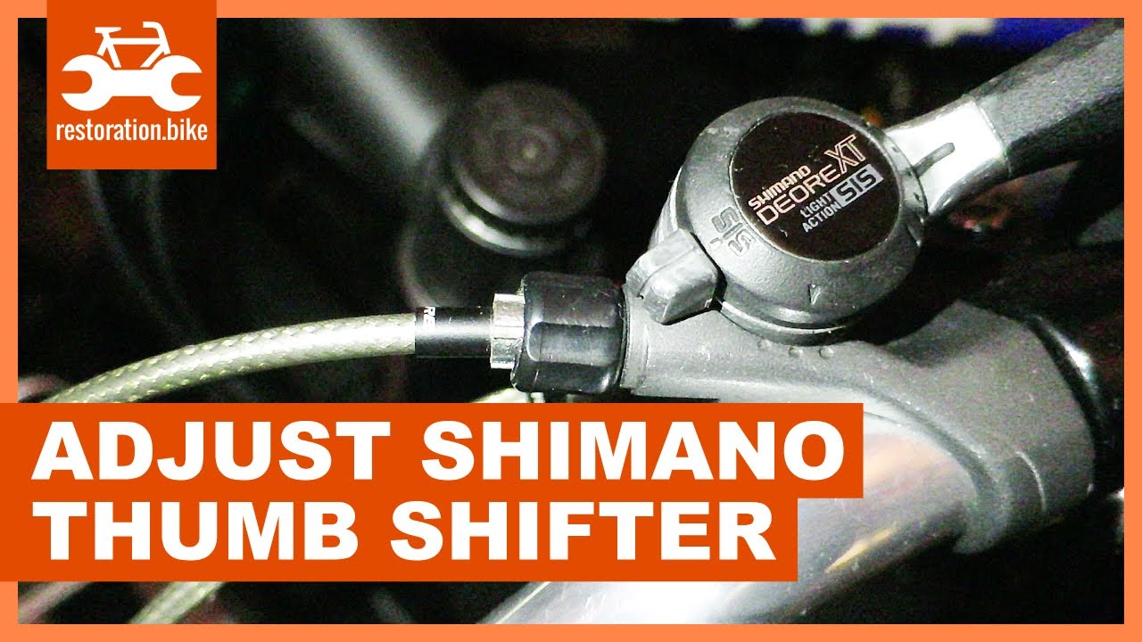 How to adjust Shimano thumb shifters in 2 easy steps