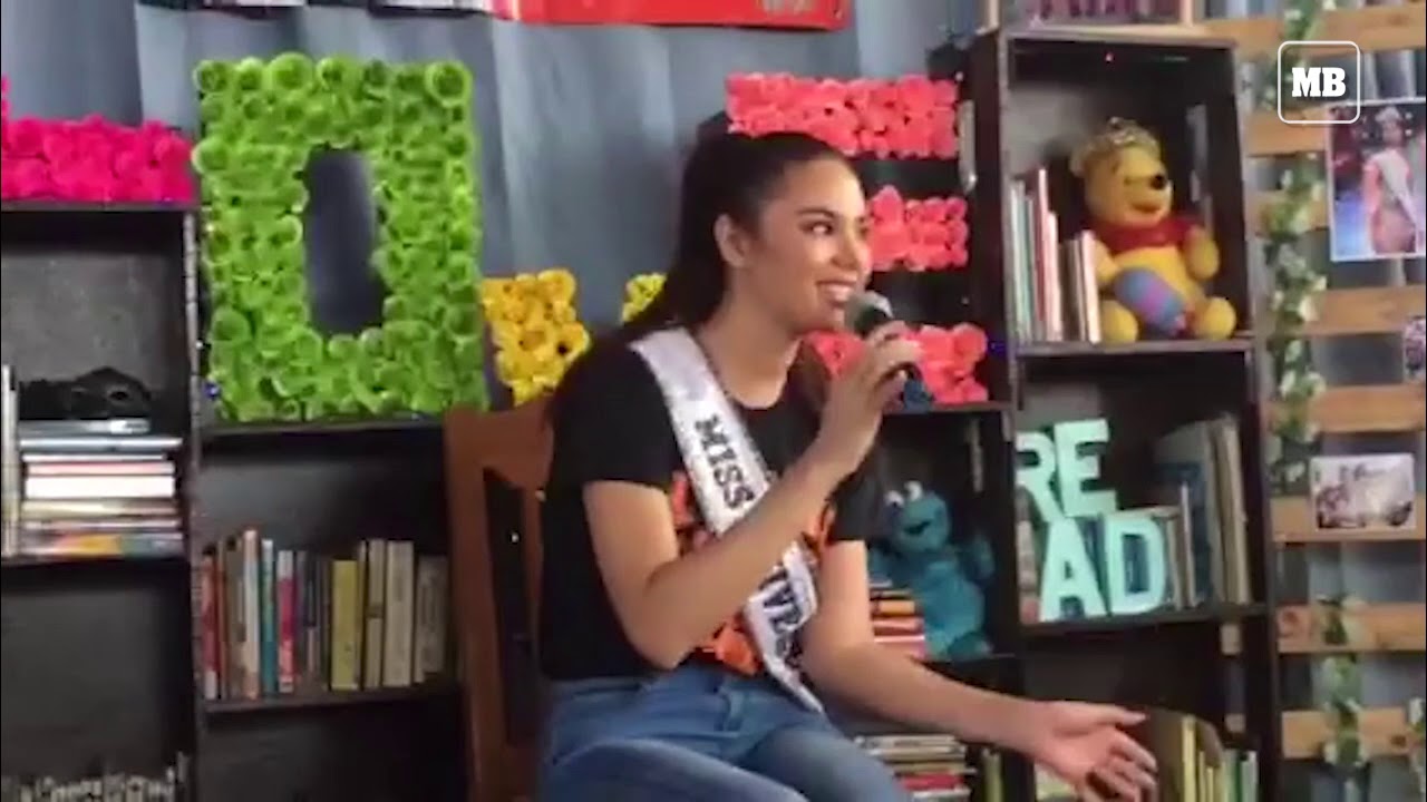 Miss Universe 2018 Catriona Gray visits Young Focus in Tondo, Manila