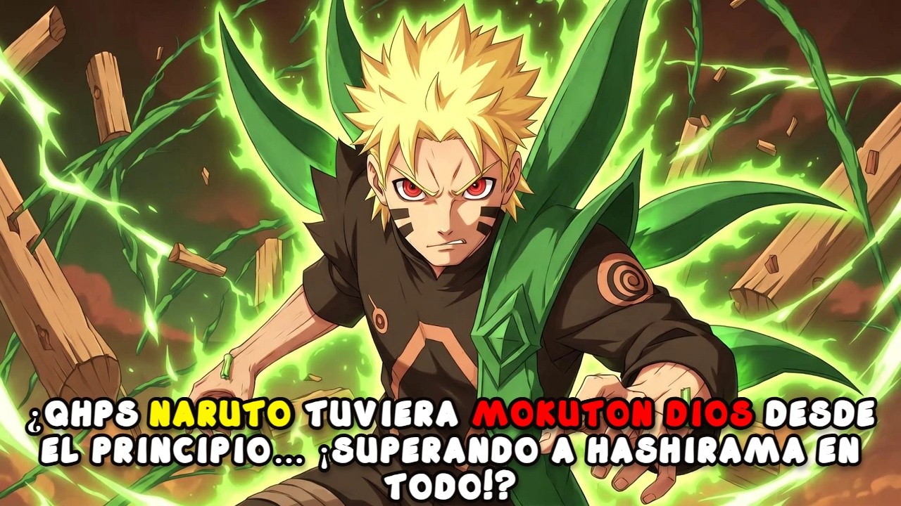 ¿QHPS Naruto tuviera Mokuton Dios desde el principio… ¡superando a Hashirama en todo!?