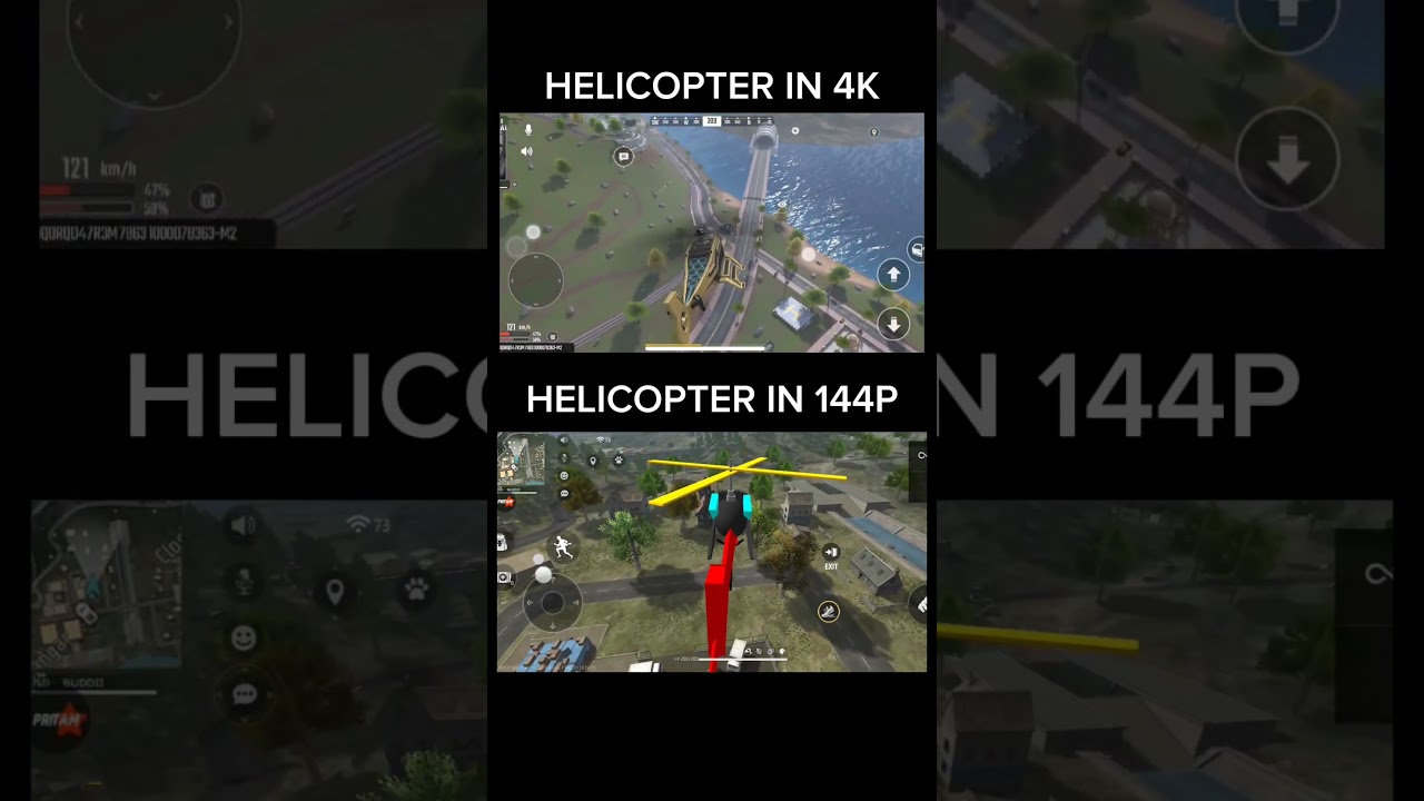 Scarfall 2.0 vs Free Fire Helicopter 🗿🗿 &bull; #captainscarfall