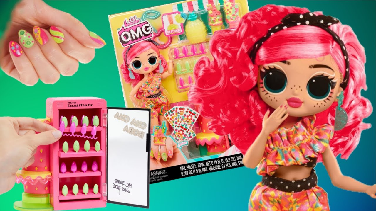 Набор для Маникюра! Кукла Pinky Pops LOL OMG Sweet Nails Обзор-Распаковка