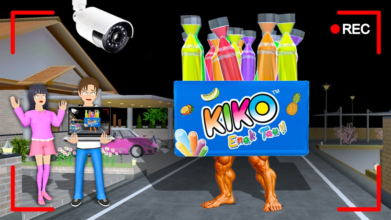 Yuta Mio Panik CCTV Merekam Anomali ES KIKO di Depan Rumah 😱 | Sakura School Simulator