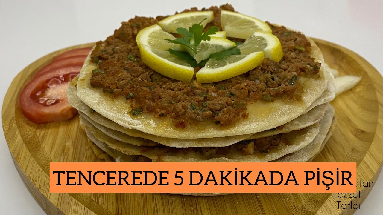 TENCEREDE 5 DAKİKADA PİŞİR ❌ FIRIN YOK ❌ MAYALI HAMUR YOK ❌ FINDIK LAHMACUN TARİFİ