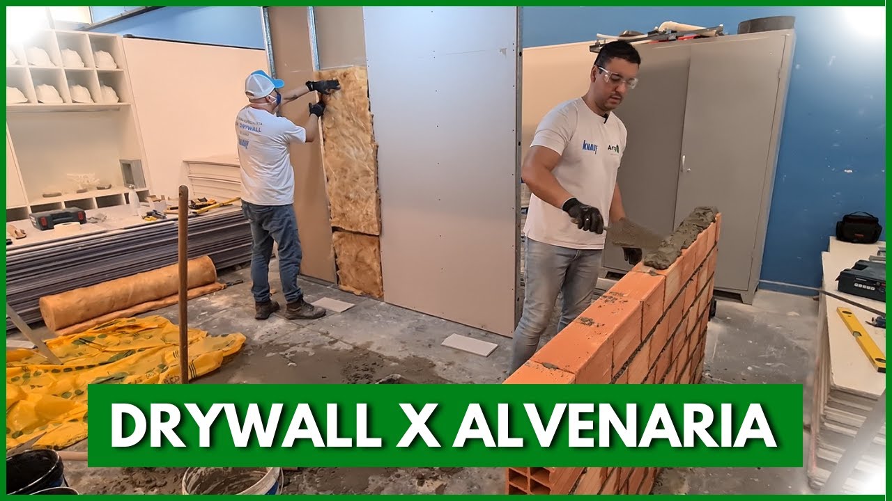 PAREDE DRYWALL X PAREDE ALVENARIA QUAL É MELHOR E MAIS BARATA