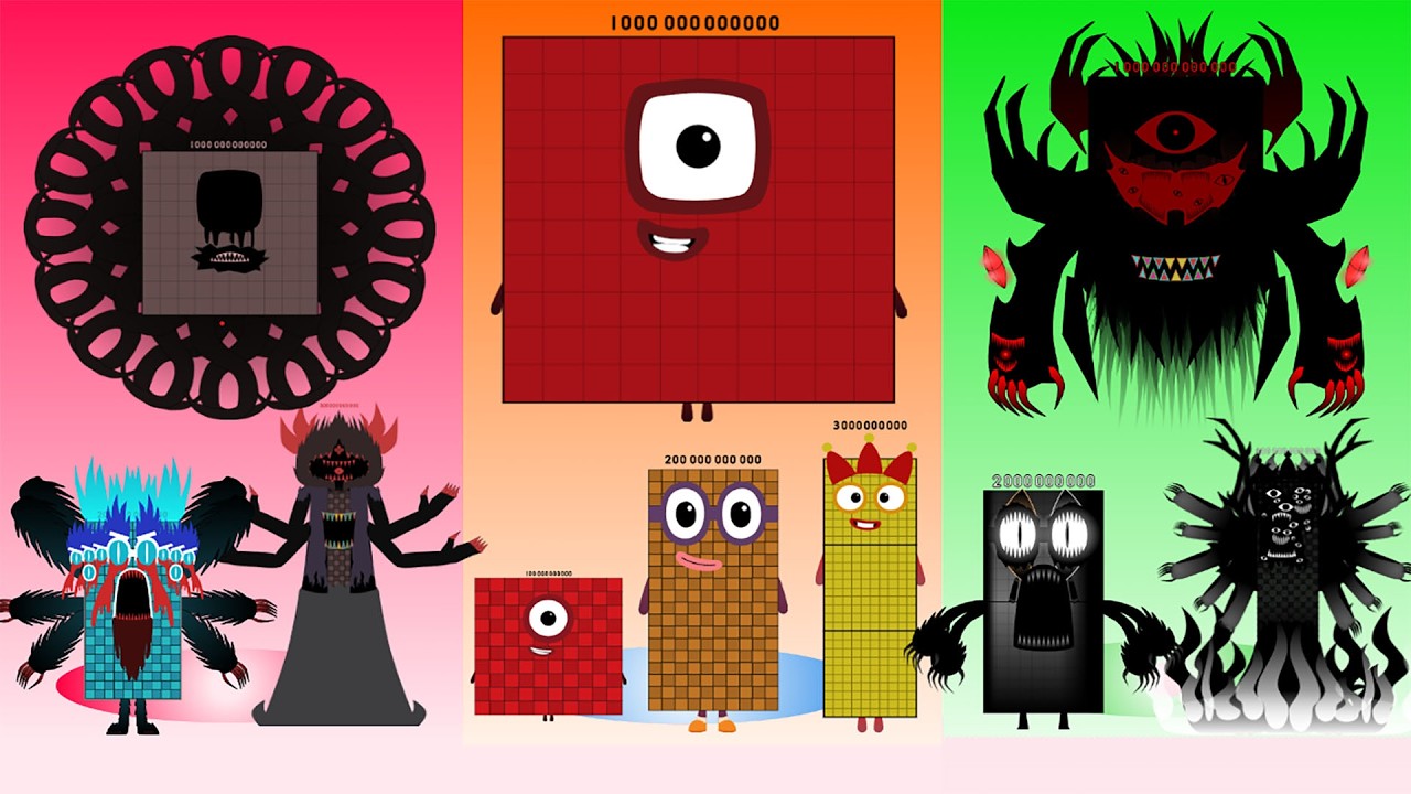 Uncannyblocks Band But Different nightmare vs The Ultimate UBD (1B -1T) vs Numberblocks Band Re Take