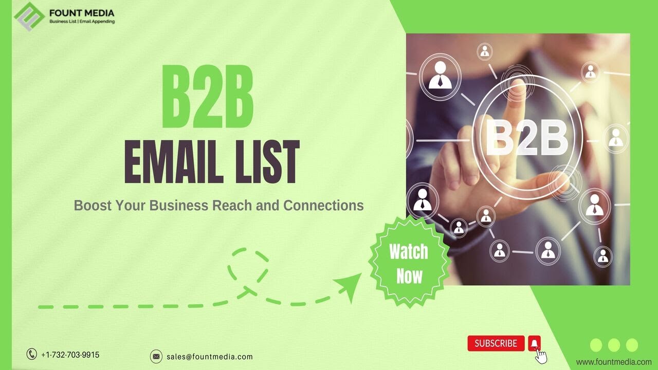 B2B Email List USA | B2B Mailing List | B2b Leads | Business to Business Email List - Fountmedia