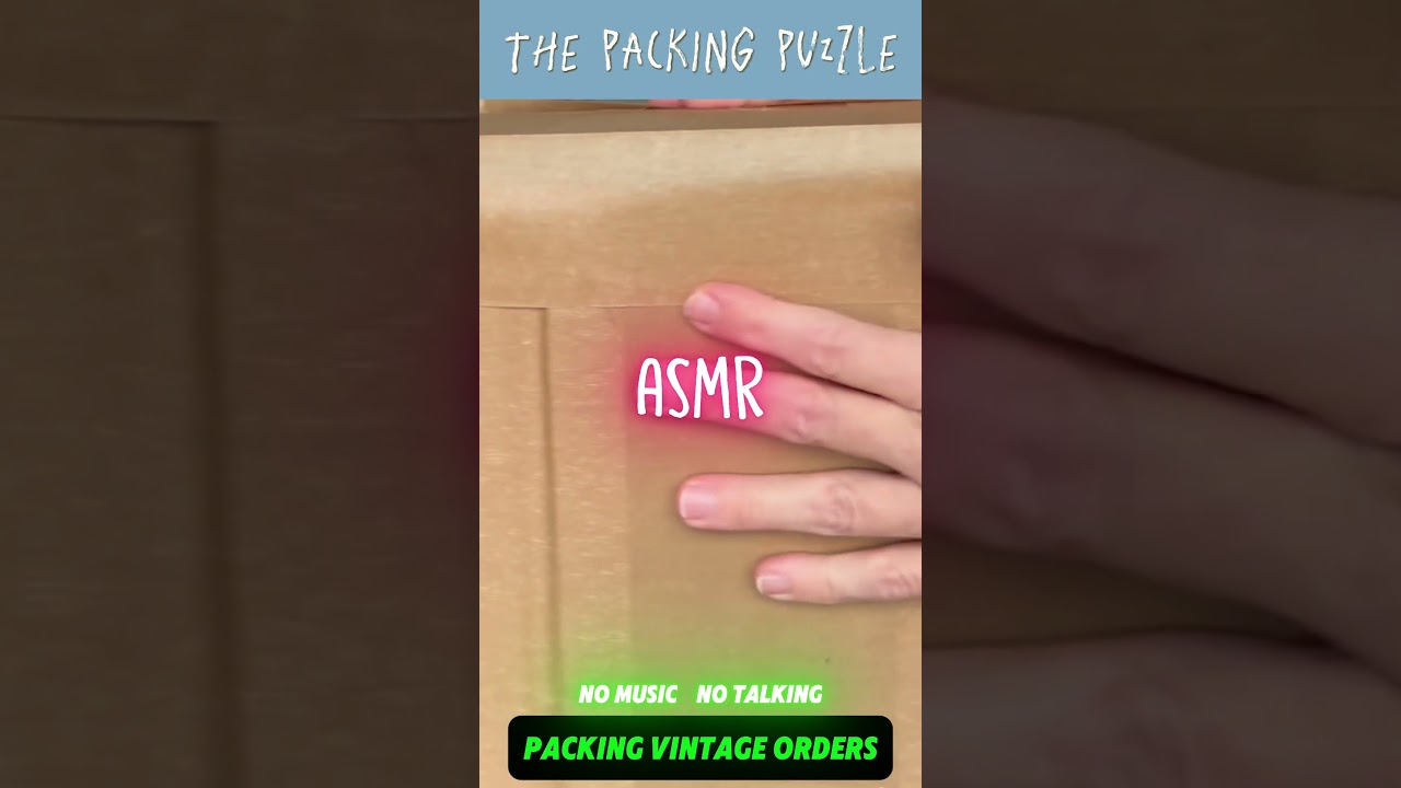 ASMR packaging sounds, no music, no talking 