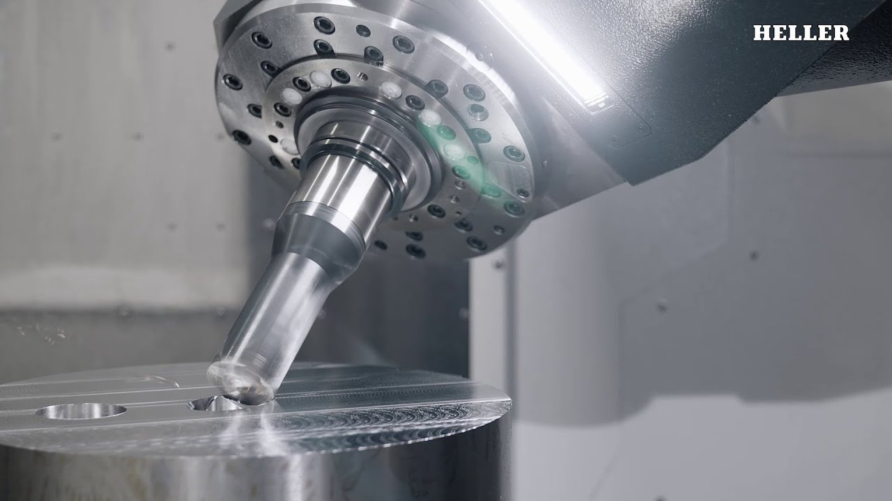 HELLER F 6000 | 5-axis demo machining | Mill-Turn