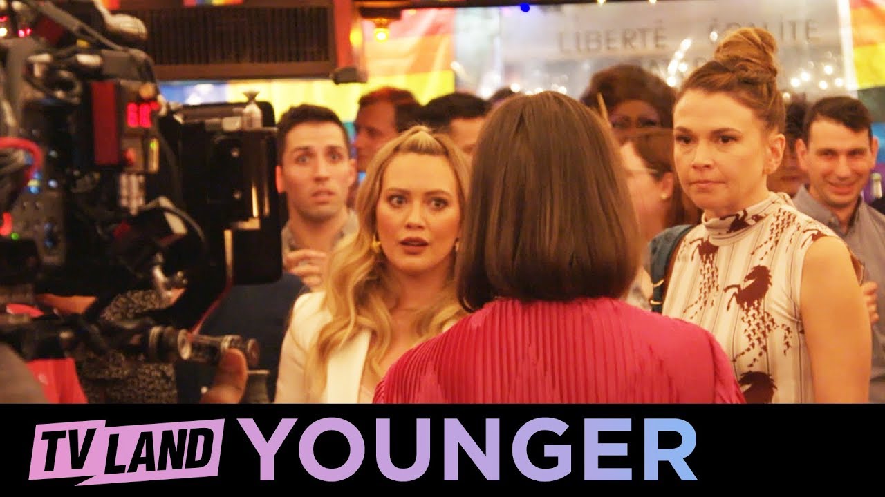 BTS 🎬 of the Younger Cast Singing '9 to 5' by Dolly Parton | TV Land