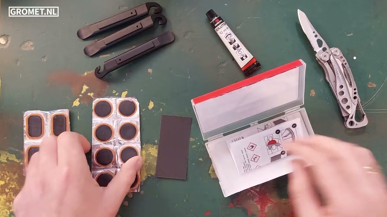 Walfort fietsband reparatieset van de Action unboxing Video