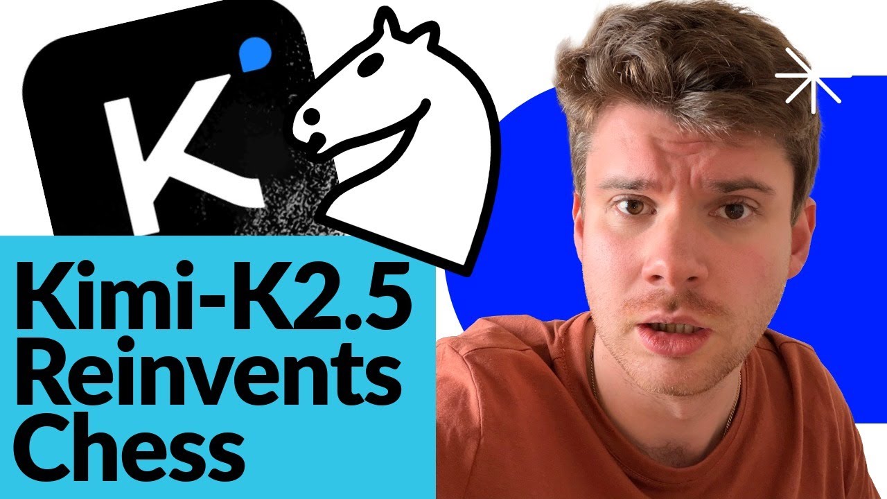 Testing Kimi K2.5's coding ability — it one-shotted a chess game, then built its own AI opponent