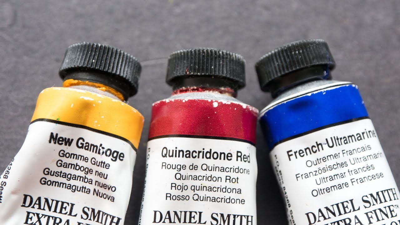 New Gamboge + Quinacridone Red + French Ultramarine (Limited Palette)