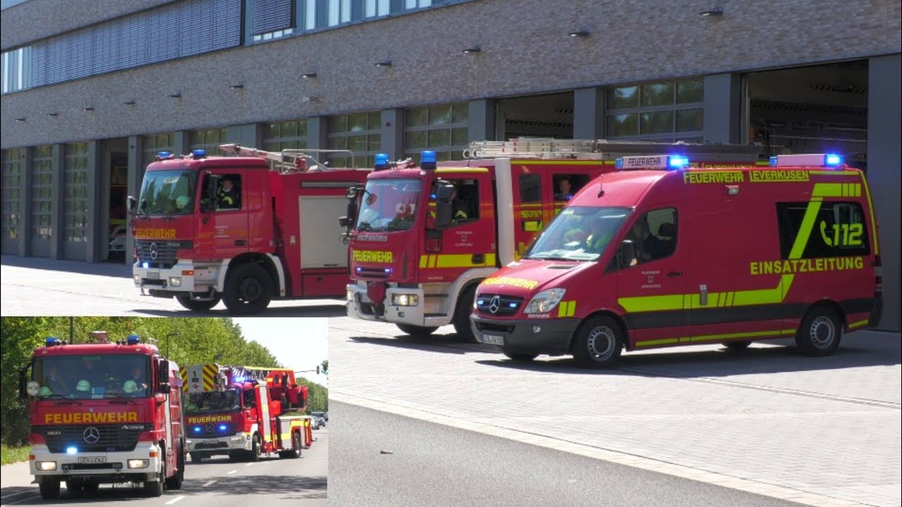 [Durchsagen] Berufsfeuerwehr & Rettungsdienst Leverkusen Feuer- & Rettungwache 1