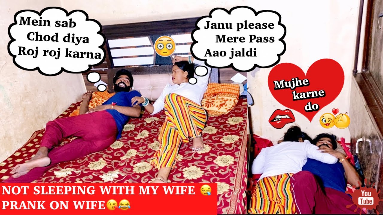 Sleeping On The Couch Prank On Wife Cute reaction II #prank On #indian wife ||chandaniravisinghvlog