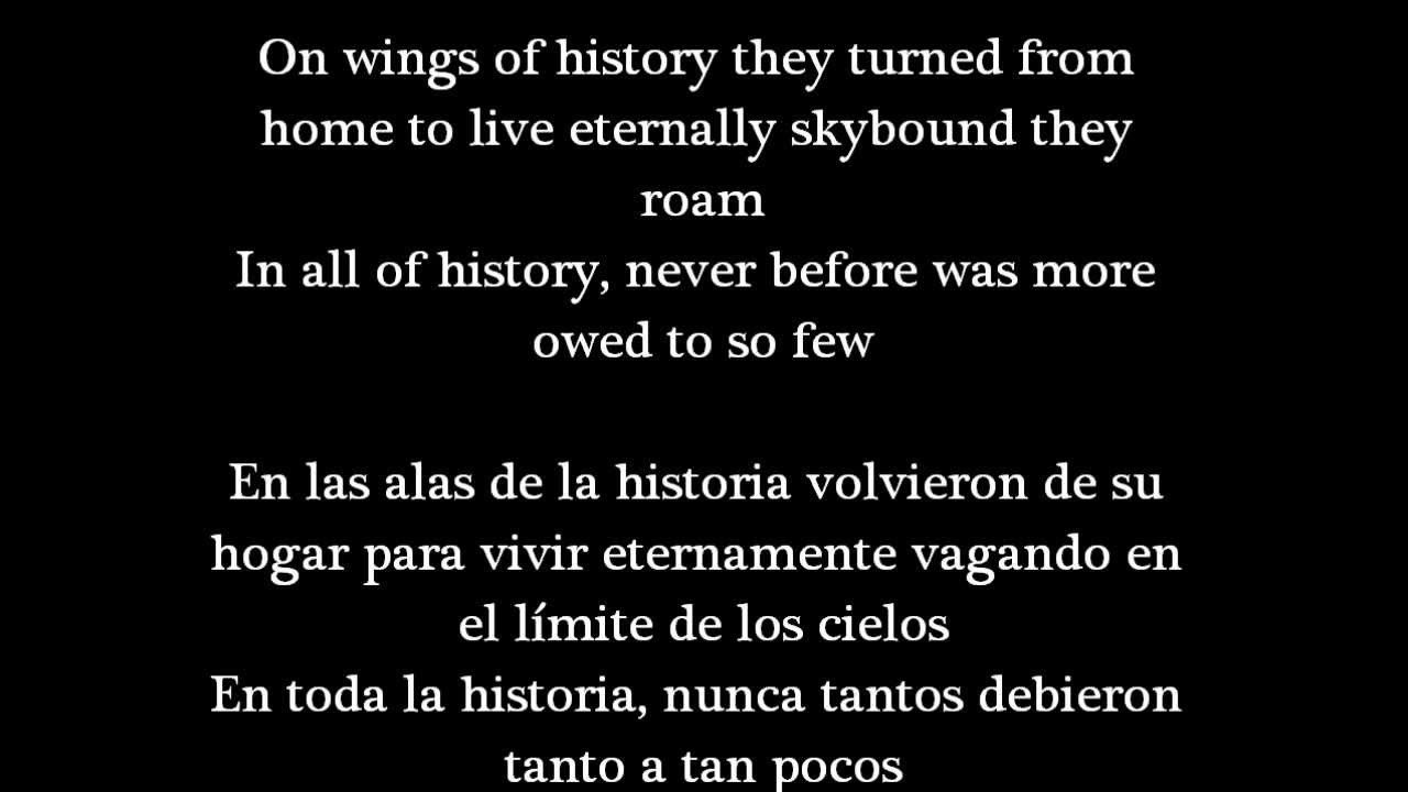 Sabaton ~ Aces In Exile [English Lyrics and Spanish Subs.]