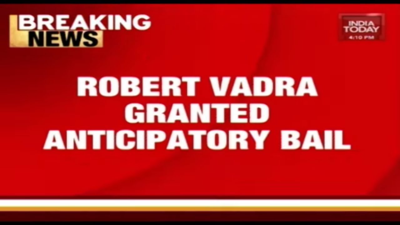 Robert Vadra Gets Anticipatory Bail In Money Laundering Case