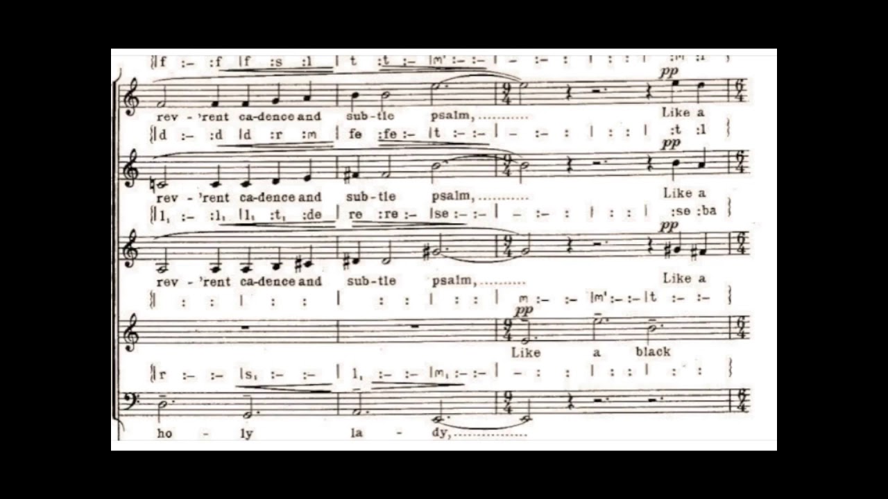 Benjamin Britten | Hymn to St Cecelia (with score)