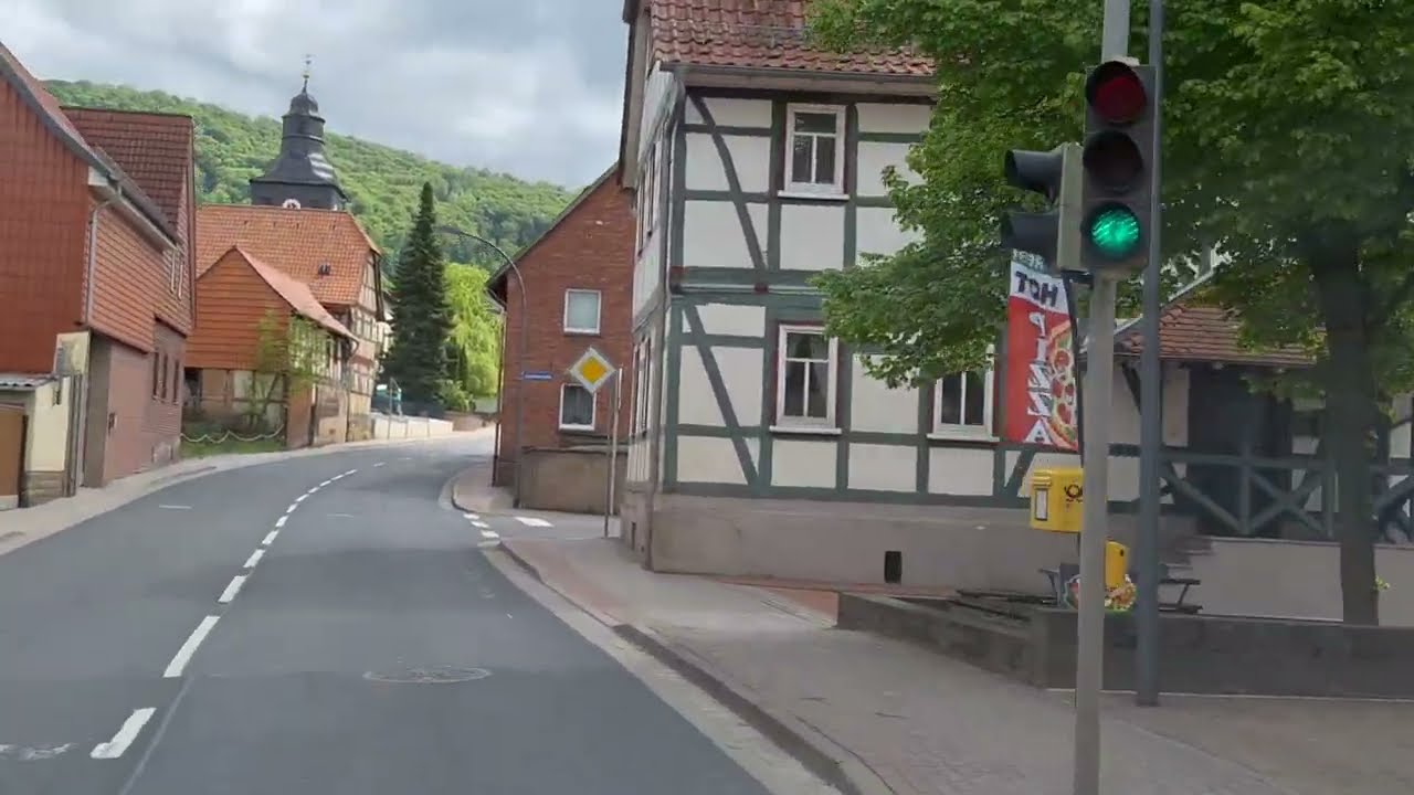 Fahrt von Seulingen in Niedersachsen nach Leinefelde-Worbis  in Thüringen im LK Eichsfeld