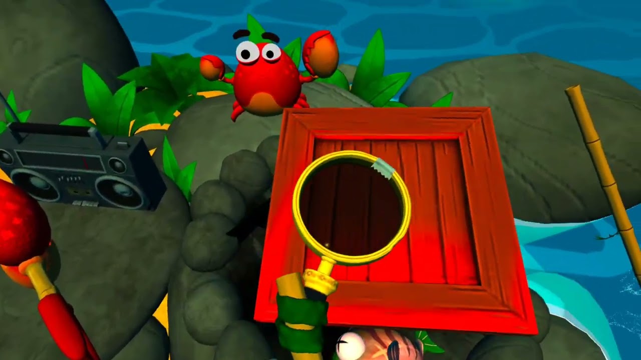 So I found a game where you get to survive on the island. It's called island time.