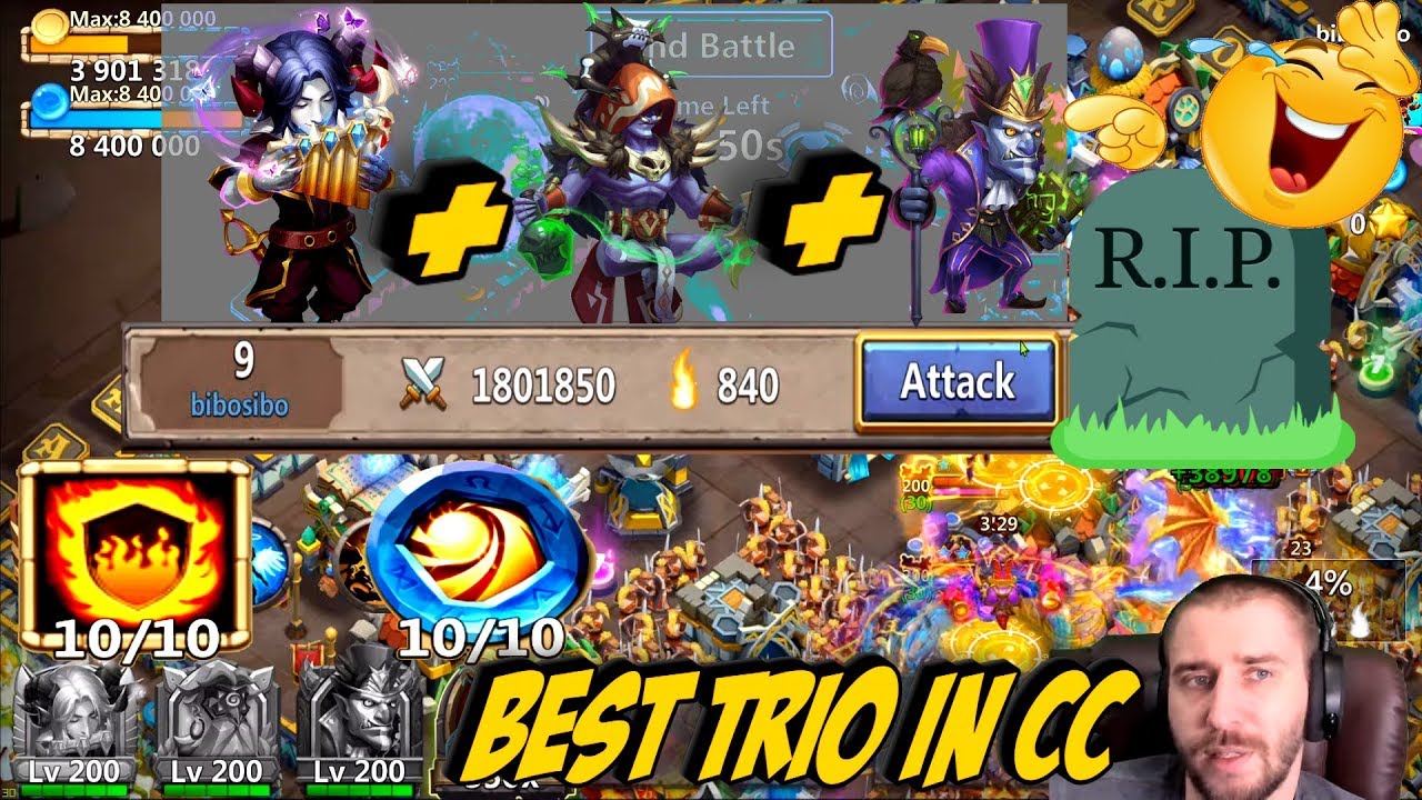 ТРИО ГЕРОЕВ КОТОРЫЕ ДЕЛАЮТ ВСЮ ИГРУ \ BEST TRIO IN CC \ УНИЖЕНИЕ ДЕФОВ \ БИТВА ЗАМКОВ \ CASTLE CLASH