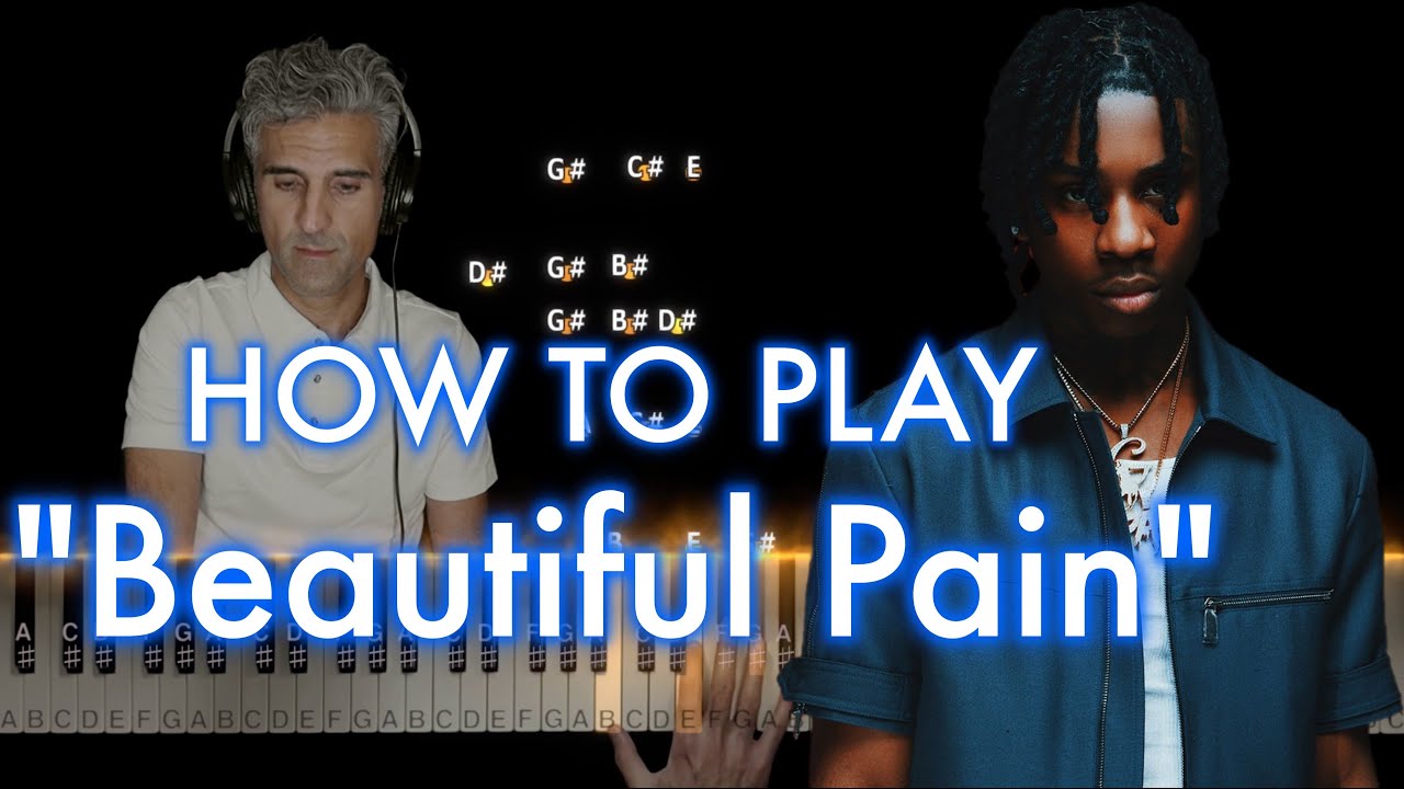 Polo G - Beautiful Pain (Losin My Mind) PIANO TUTORIAL | Sheet Music | Chords | girl you got me