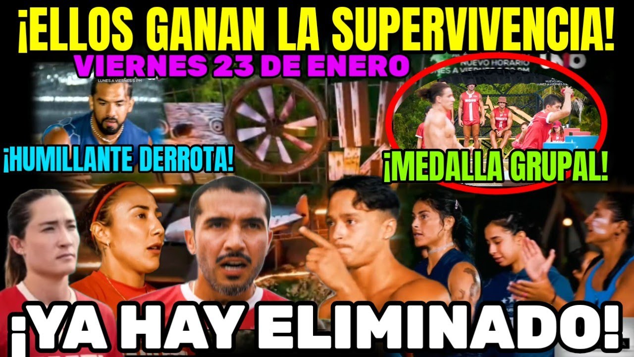 AVANCE CAP. 101 ELLOS GANAN LA SUPERVIVENCIA! MEDALLA GRUPAL EXATLÓN MÉXICO MIÉRCOLES 23  #exatlón 