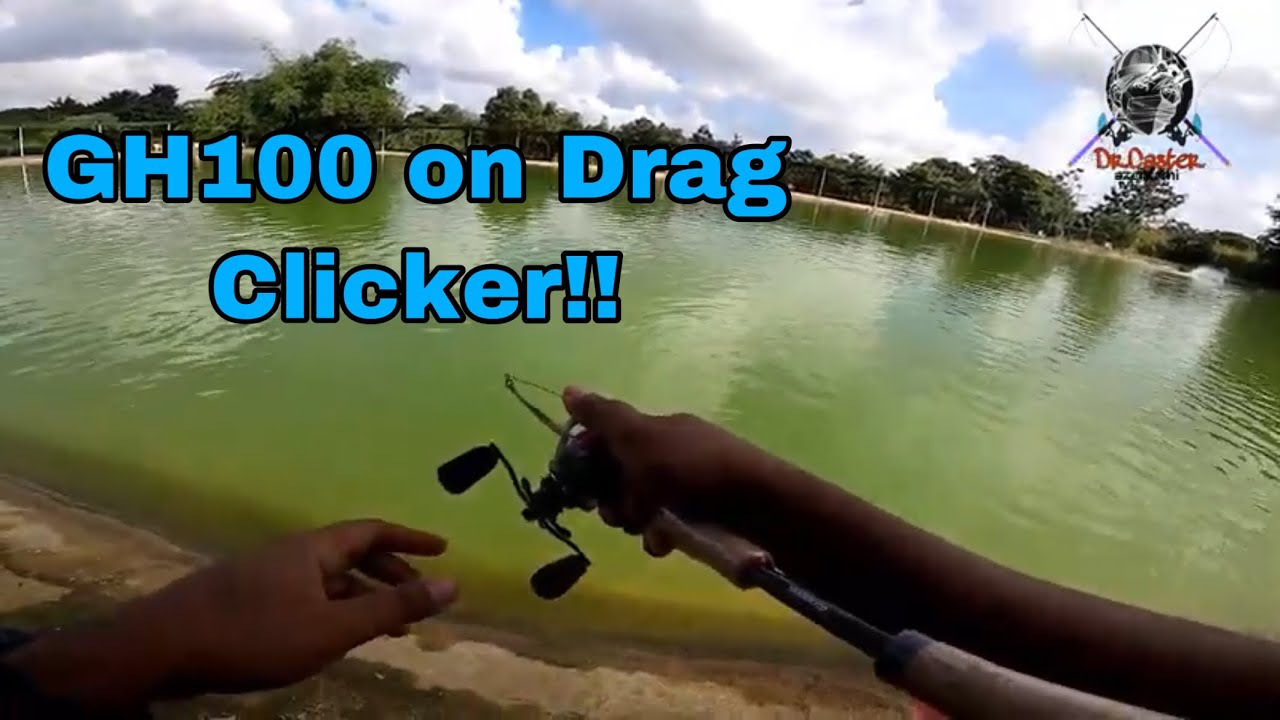 Fishband Reel GH100 on Drag Clicker + Rod Shimano Majestic
