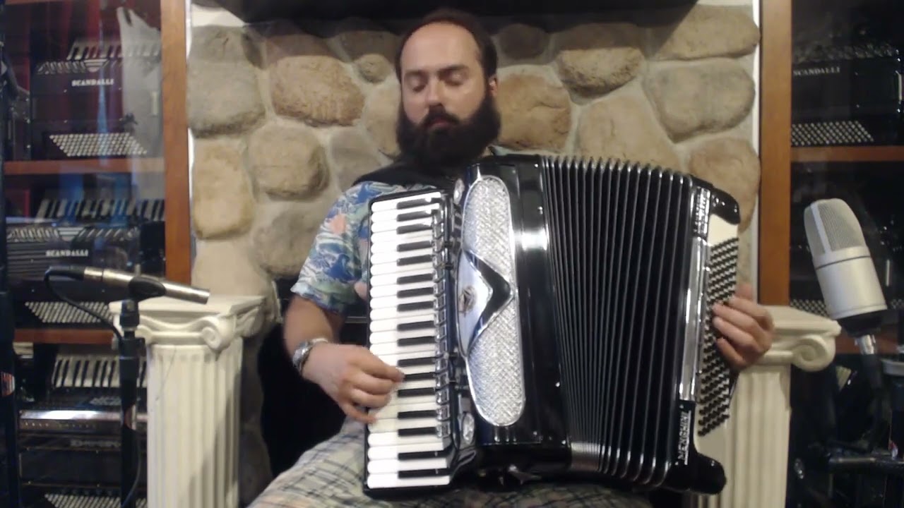 6305 - Black Menghini Supreme Chambertone Piano Accordion LMMH 41 120 $4999