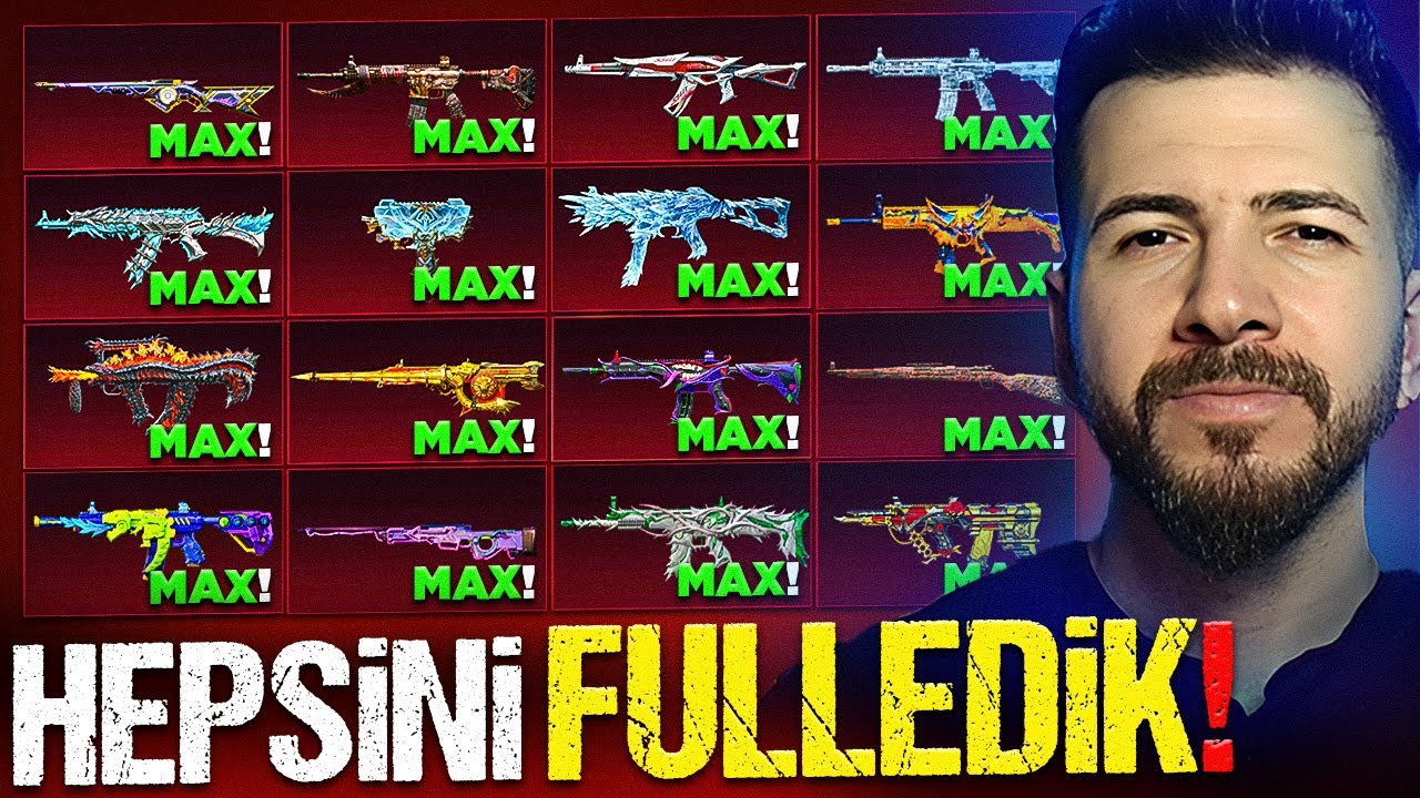 I FULLY UPGRADED ALL THE WEAPONS IN MY ACCOUNT! (FULL 8 LEVEL!) PUBG Mobile
