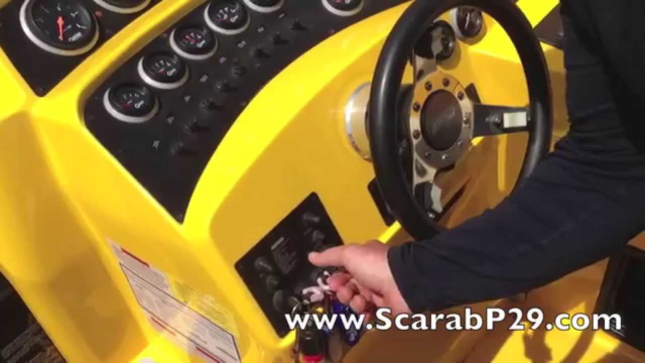 Wellcraft Scarab P-29, Startup + Test Drive