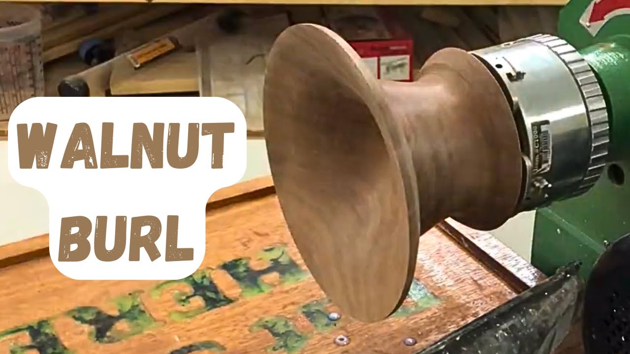 Woodturning a Walnut Burl into an Awesome Bowl!