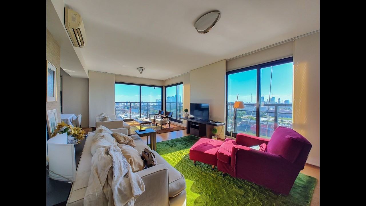 VENTA DEPARTAMENTO 3 AMBIENTES PISO 21 ,COCHERA Y BAULERA – COMPLEJO RIVER VIEW-PUERTO MADERO.
