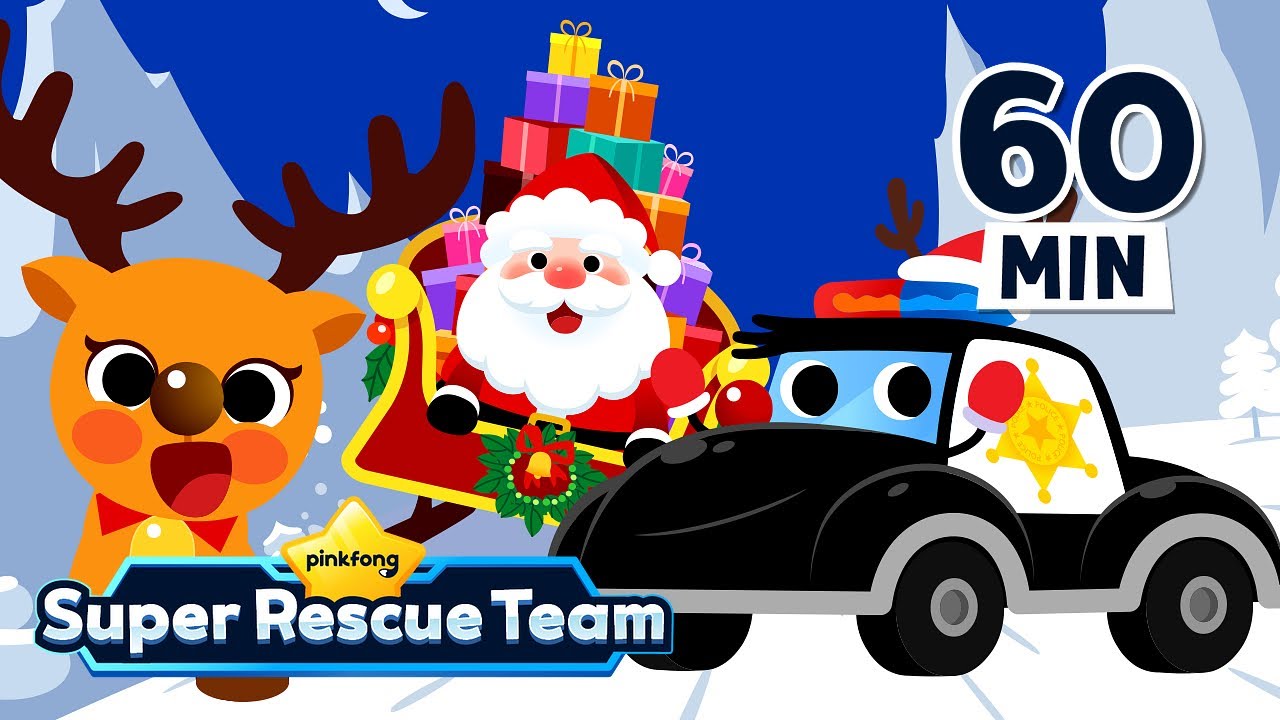 Police Car and Santa’s Gifts + More | Christmas Car for Kids | Pinkfong Super Rescue Team
