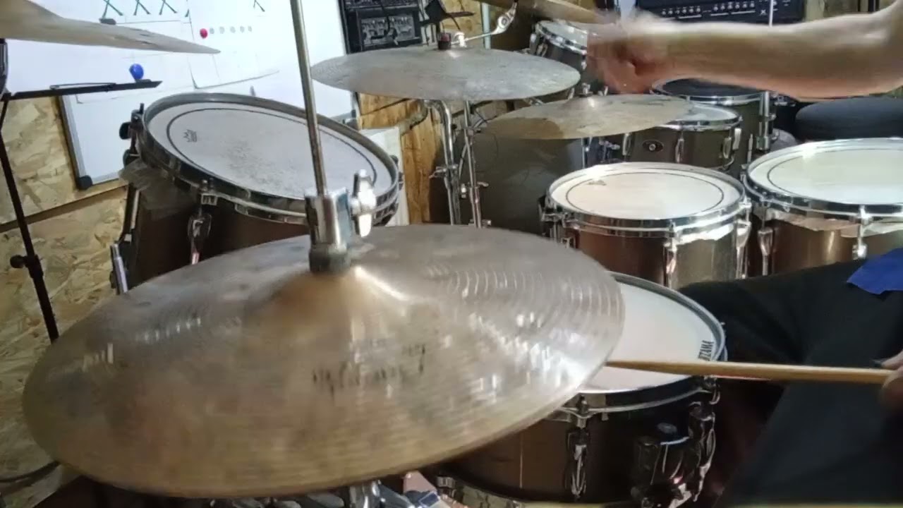 Jim Chapin Advanced Techniques r rythm 1 - 12 ( str 11- 14 ) - R ,L , melody bass drum)