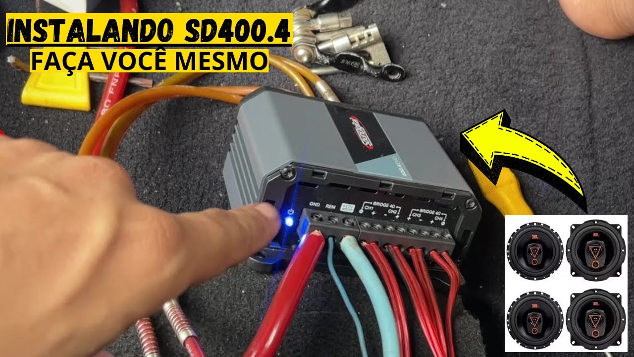 INSTALANDO Módulo SD400.4 Evo no Kit 4 (Alto-Falantes de Porta) Resultado TOP
