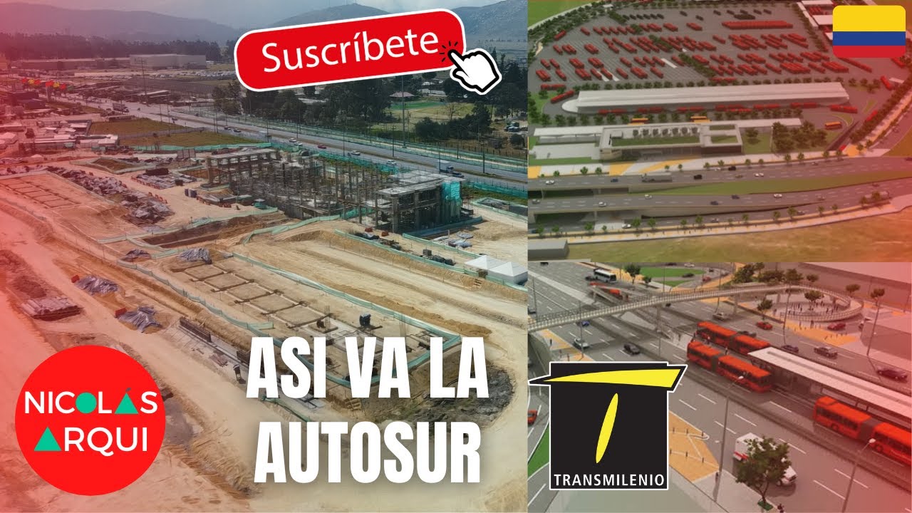 As&iacute; va Construcci&oacute;n de la Troncal de TransMilenio en Soacha 🇨🇴 - Avance Obra Troncal Autopista Sur