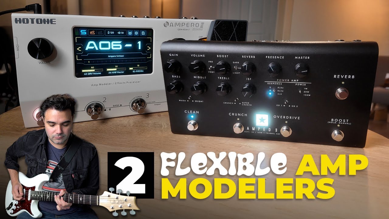 Touchscreen or Classic Control? Blackstar Amped 3 and Hotone Ampero II Modeler Demos