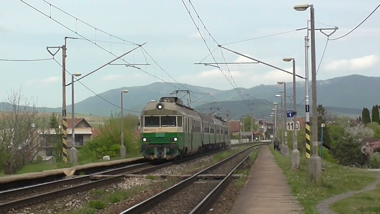 Návšteva zastávky Olcnava v podobe panťáku ZSSK 460.037-038