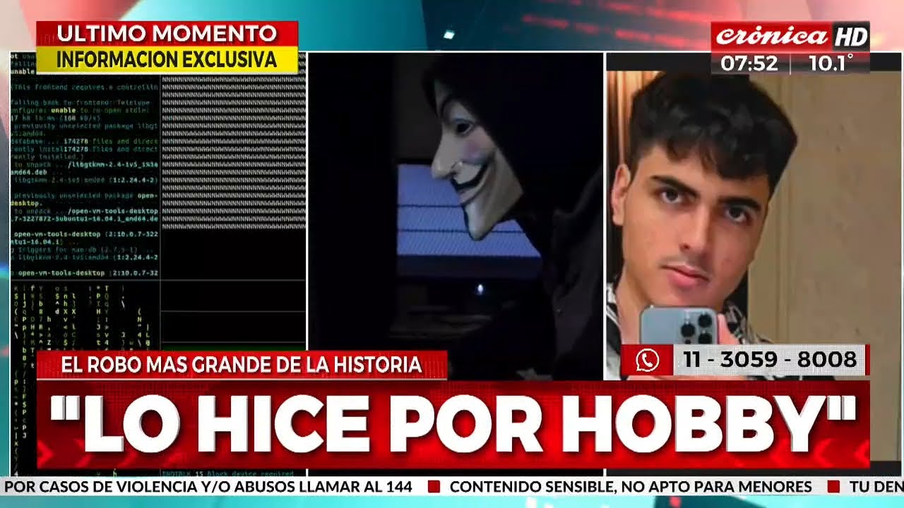 Un adolescente argentino hackeó un banco inglés y se robó 200 millones de dólares