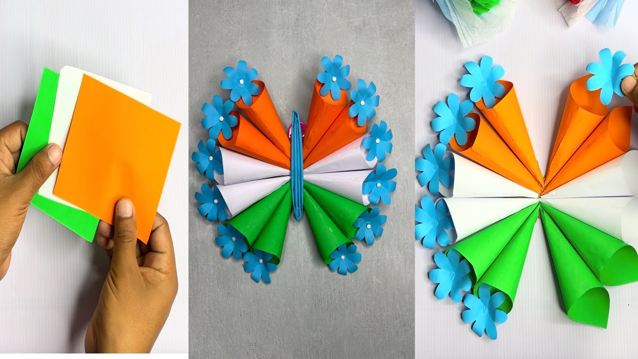 Republic Day Special Handmade Paper Craft 🇮🇳 | DIY at Home#osmcraft🇮🇳🇮🇳🇮🇳