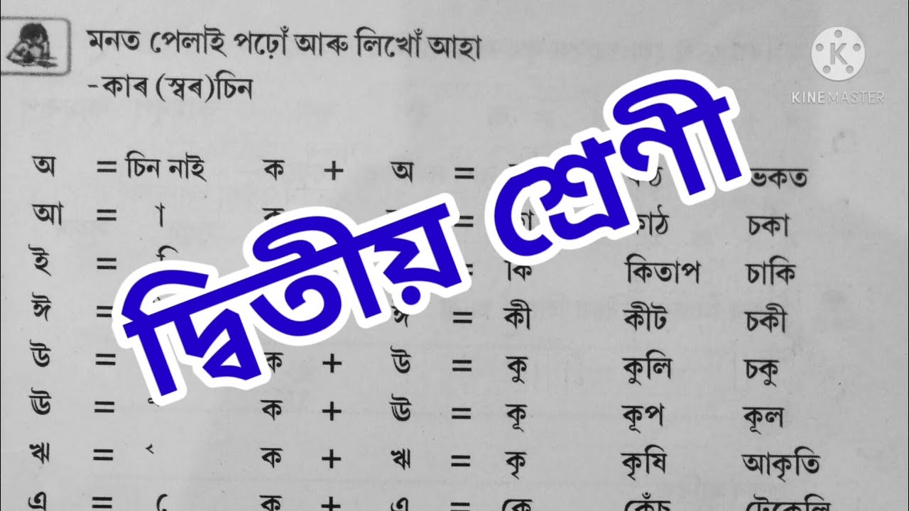 স্বৰচিহ্ন শিকোঁ আহা Lets learn Assamese sorochinho Class 2 Assamese/Ankuran