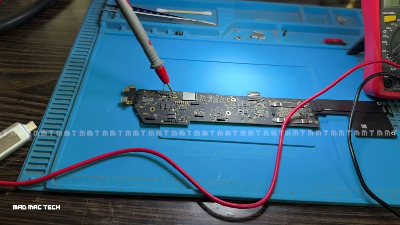 M1 MacBook Air shorted PP3V8_AON dead Motherboard Repair || Mad Mac Tech